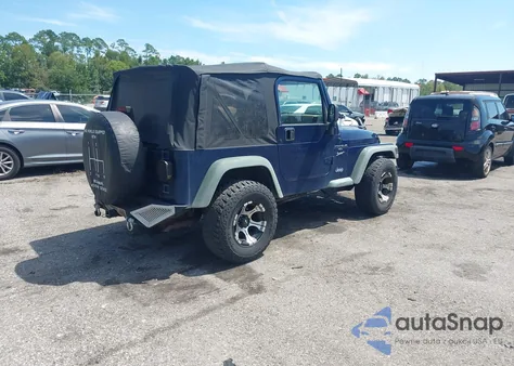 2000 Jeep Wrangler Sport from USA, damaged, VIN 1J4FA49S1YP772748